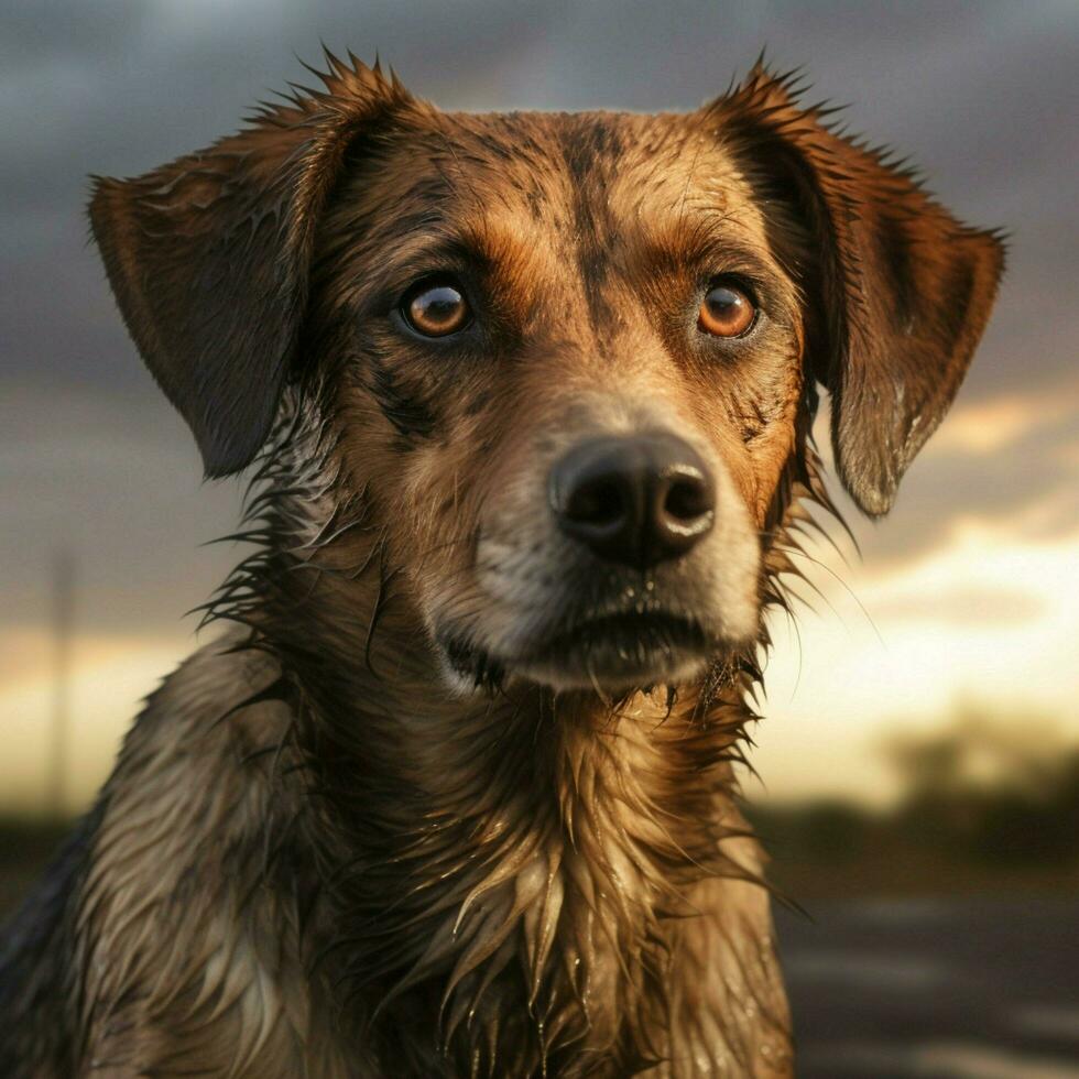 Dog high quality hdr 16k ultra hd photo