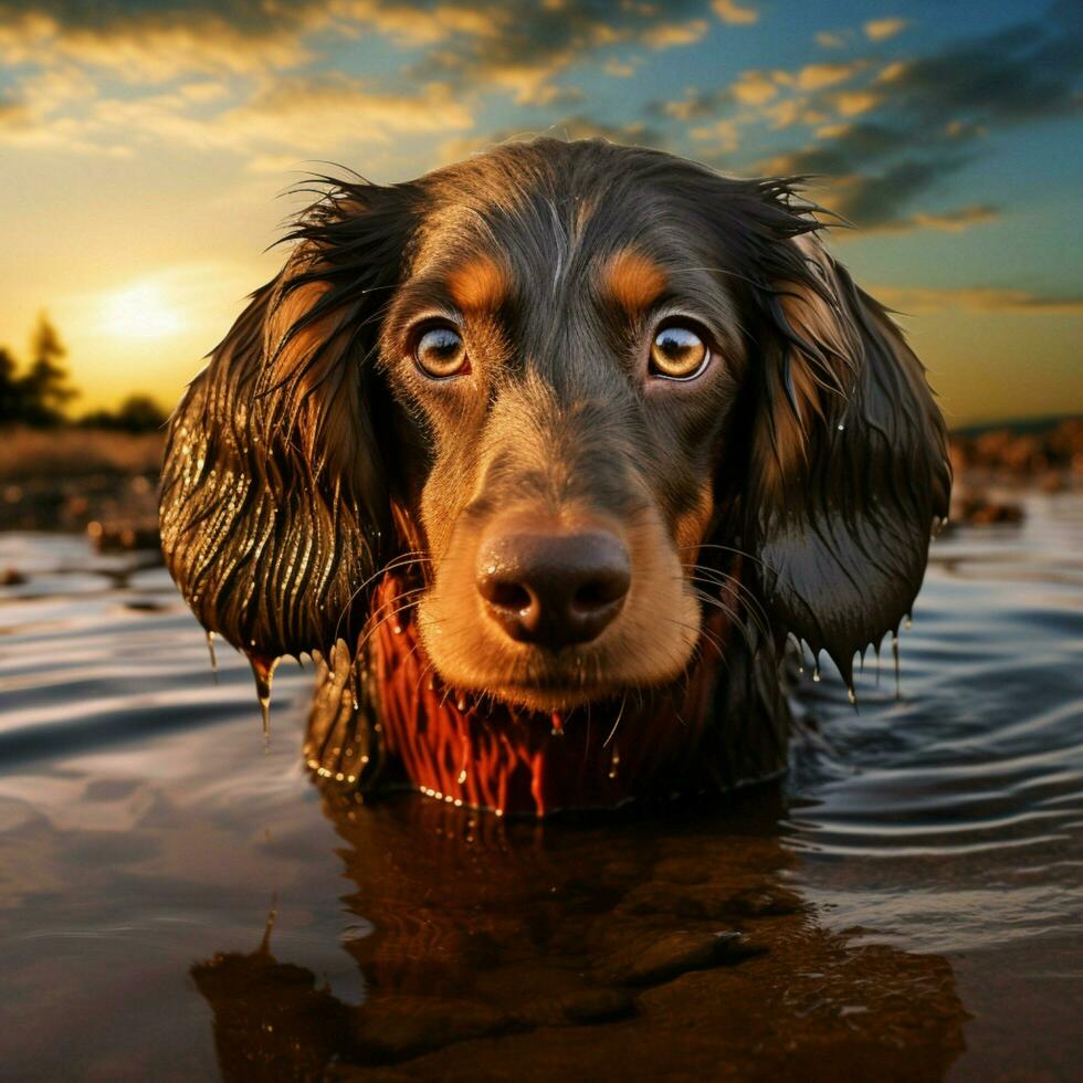 perro alto calidad ultra hd 8k hdr foto