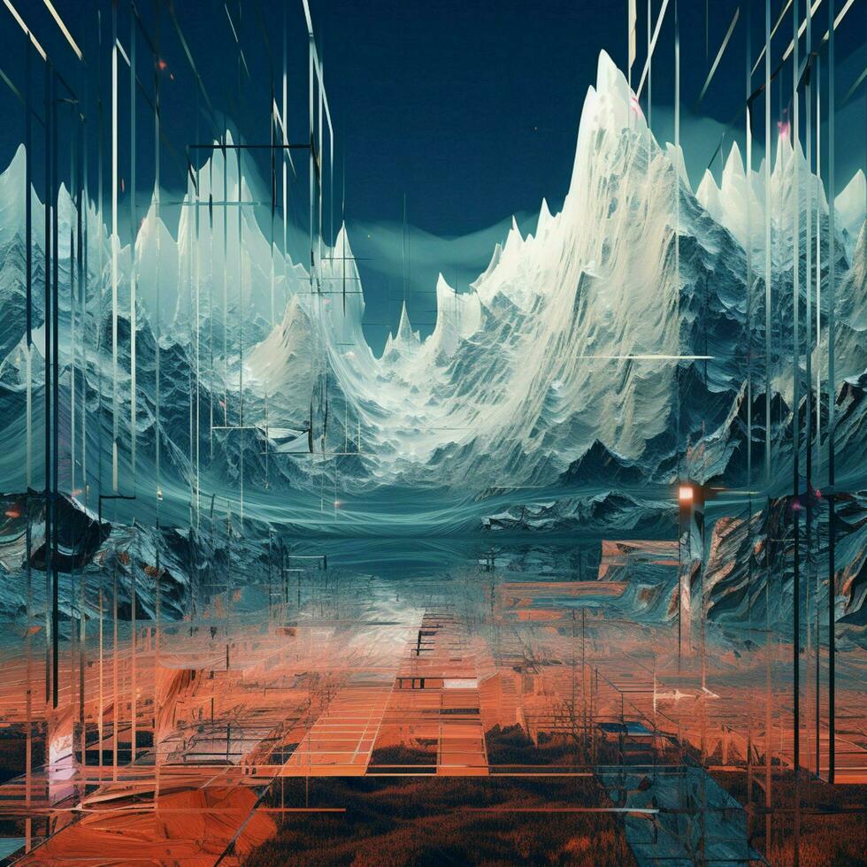 Dynamic glitches breathing new life into static visual ele photo