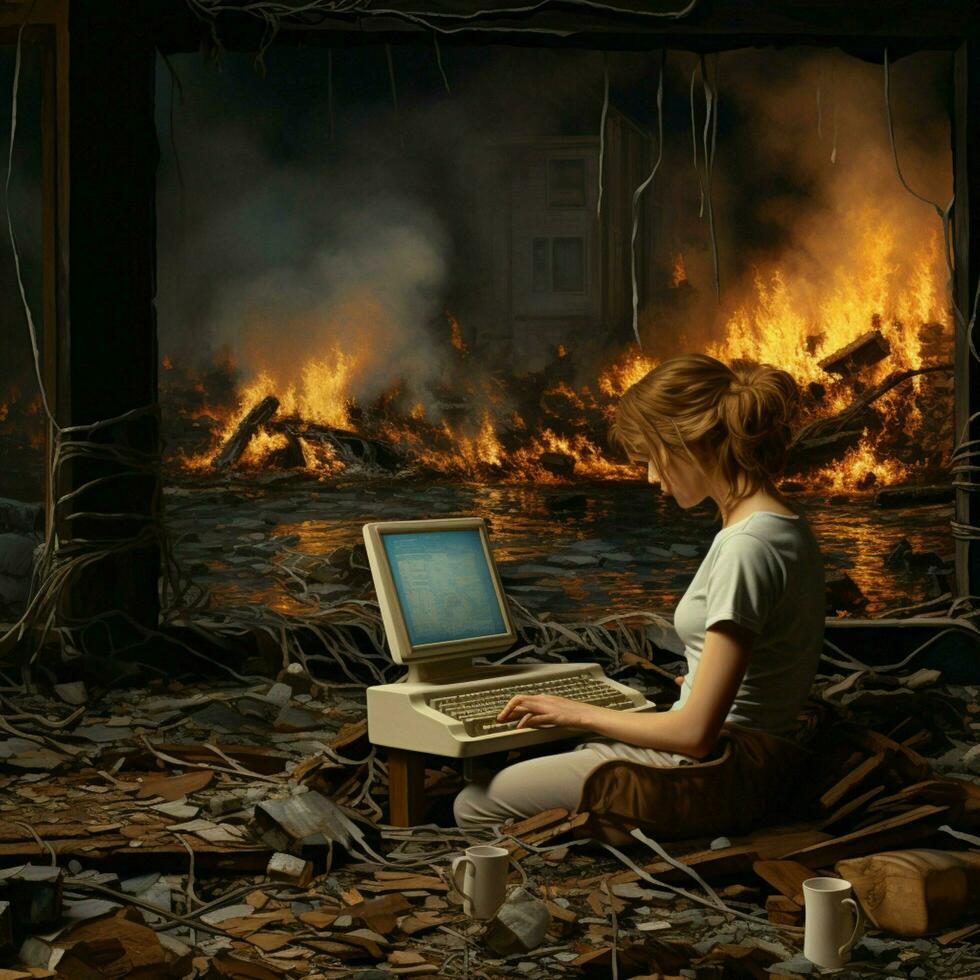 Error messages transformed into captivating visual narrati photo