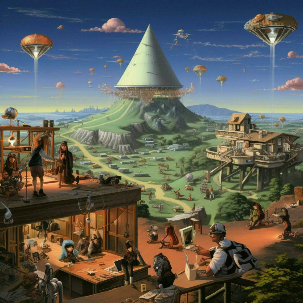 Explore the emergence of online communities and forums photo