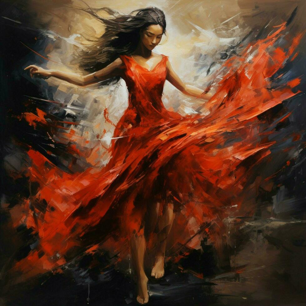 Expressing the power and freedom of movement through dynam photo