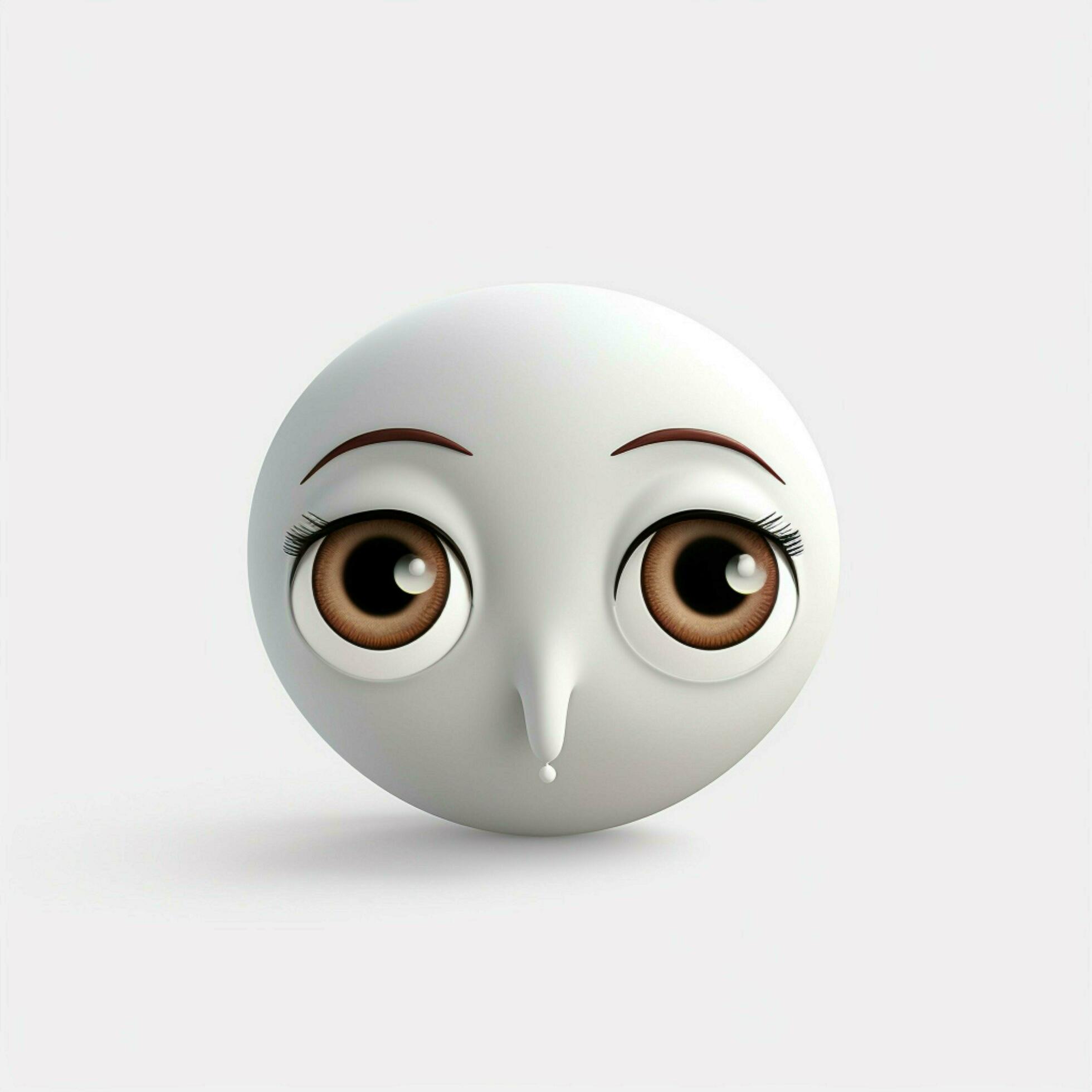 Face Holding Back Tears emoji on white background high quality 30687190