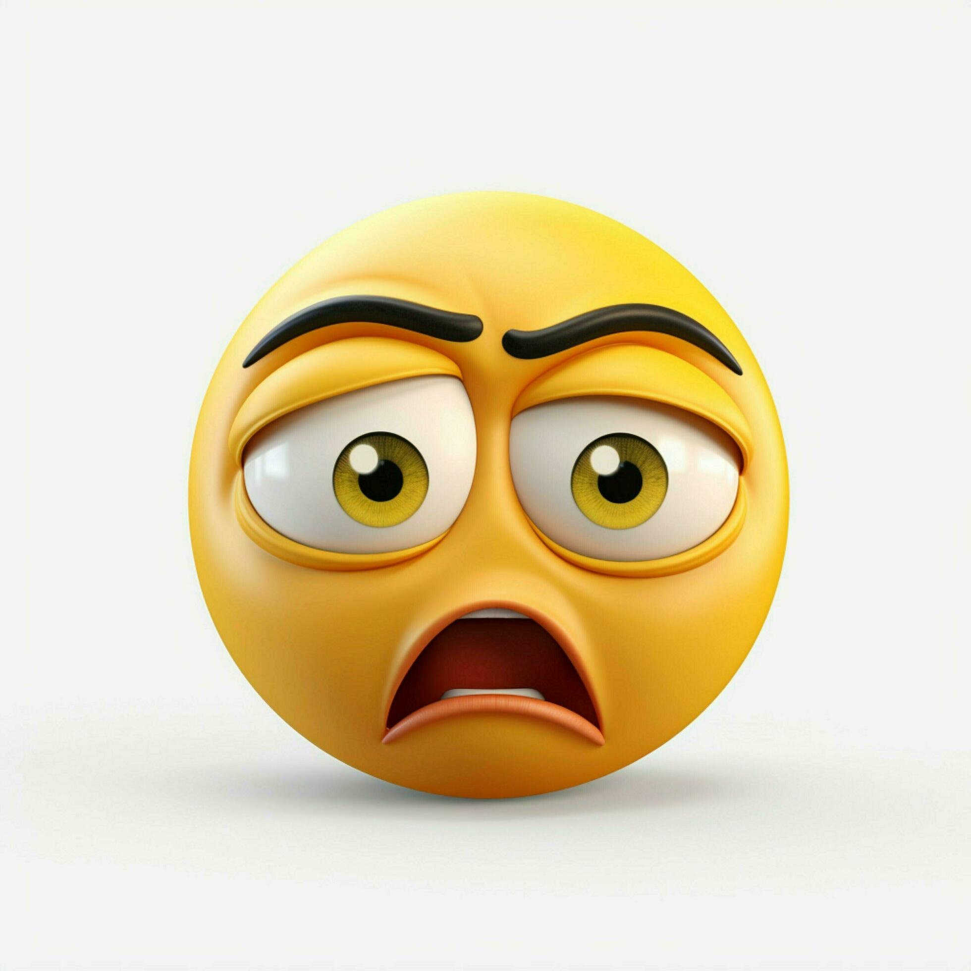 Face with Rolling Eyes emoji on white background high 30687218 Stock Photo at Vecteezy