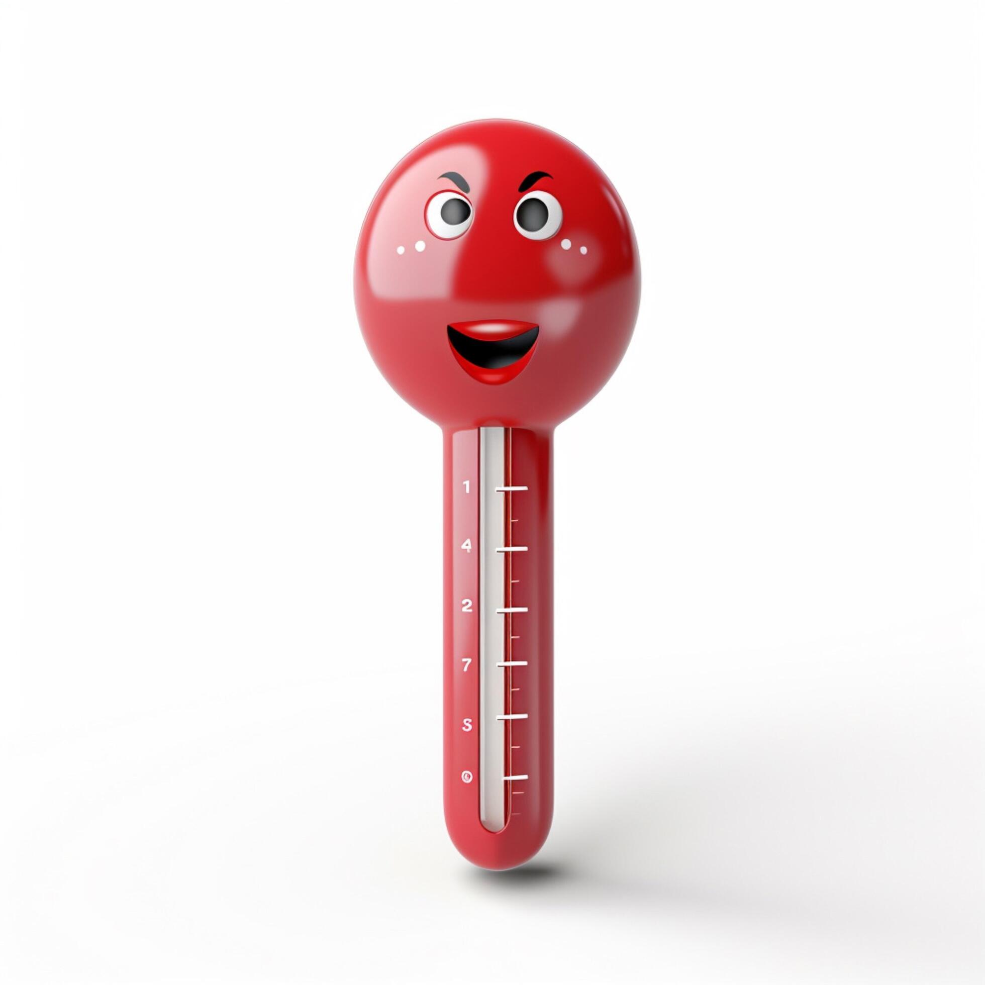 Face with Thermometer emoji on white background high qualiy 30687283