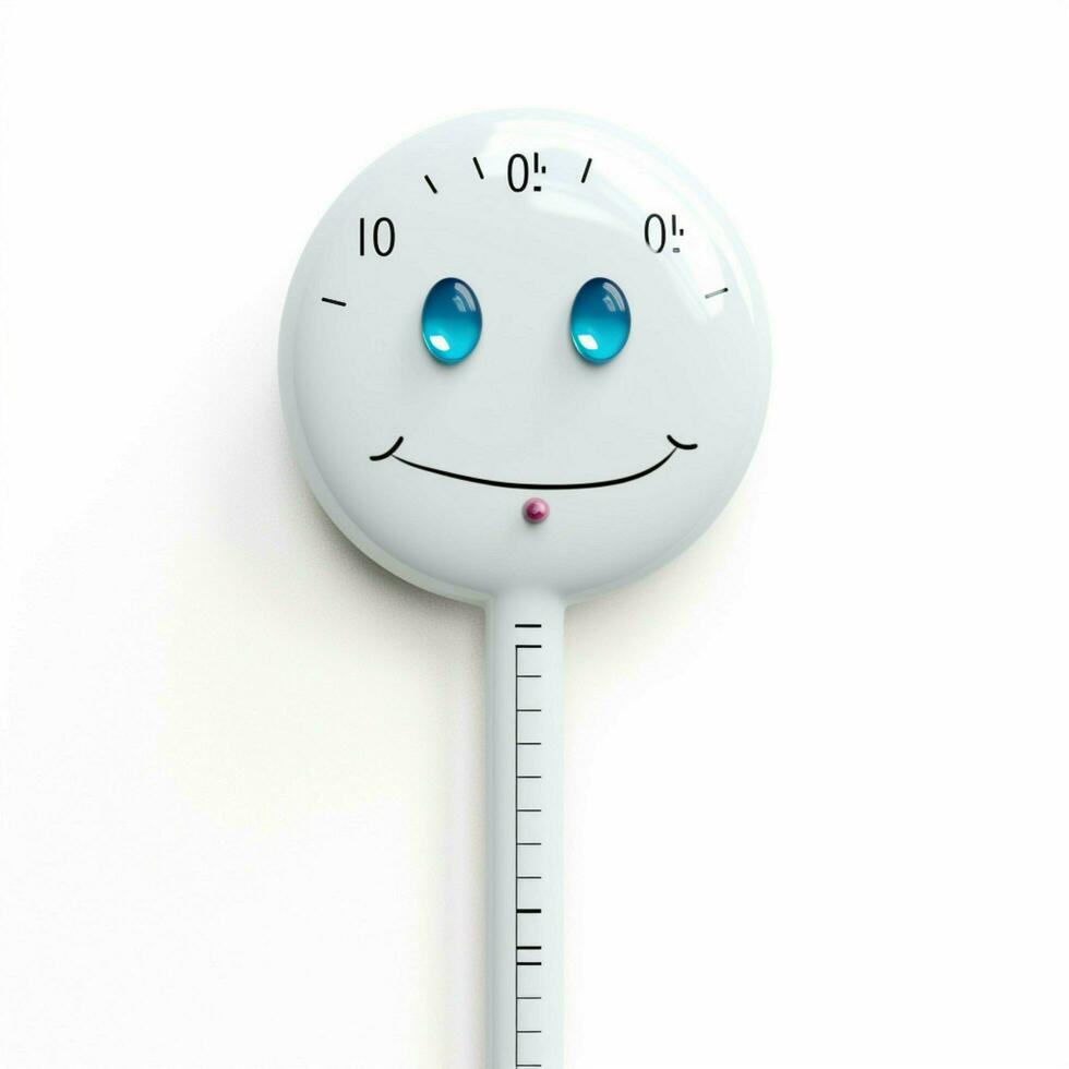 Face with Thermometer emoji on white background high qualiy photo