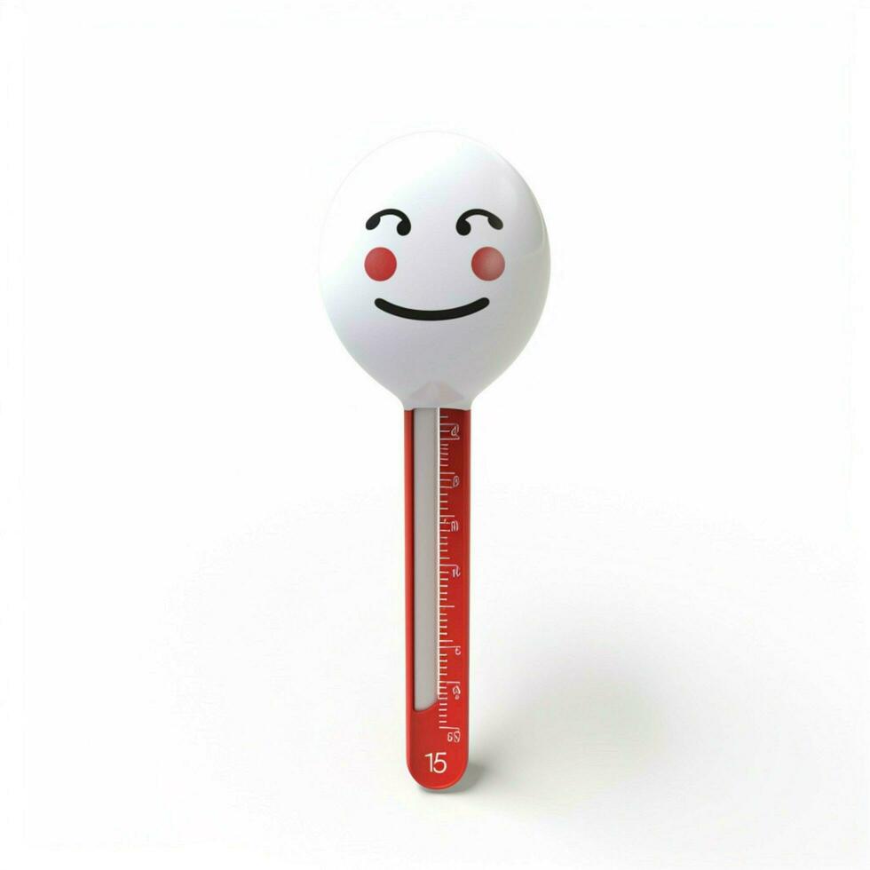 Face with Thermometer emoji on white background high qualiy photo