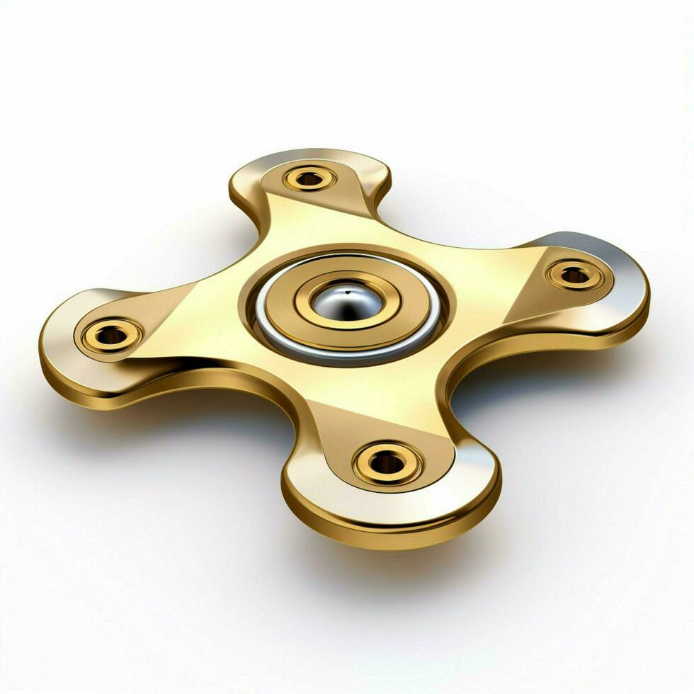 Fidget Spinner 2d cartoon illustraton on white background photo