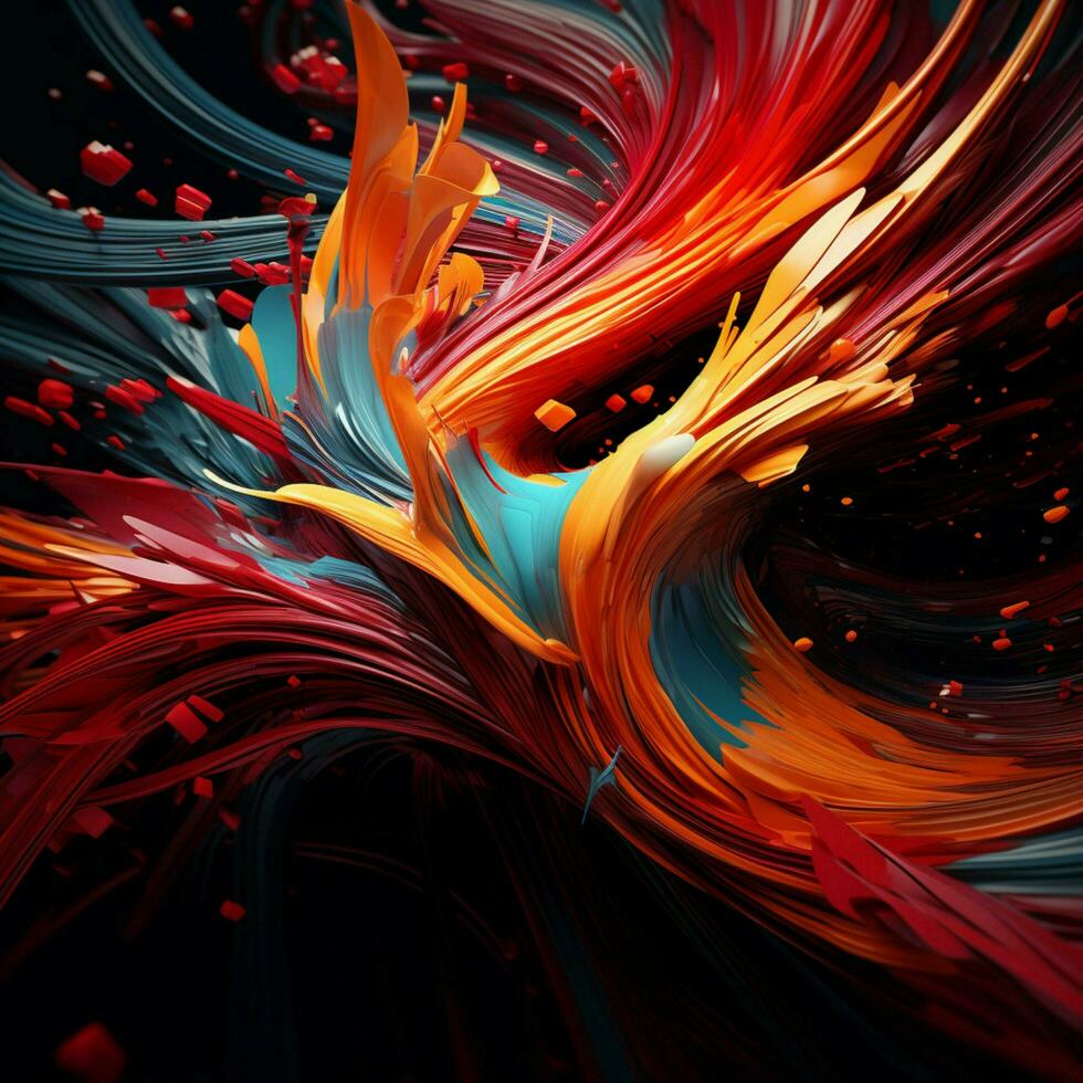 Flawed algorithms generating stunning abstract visuals photo