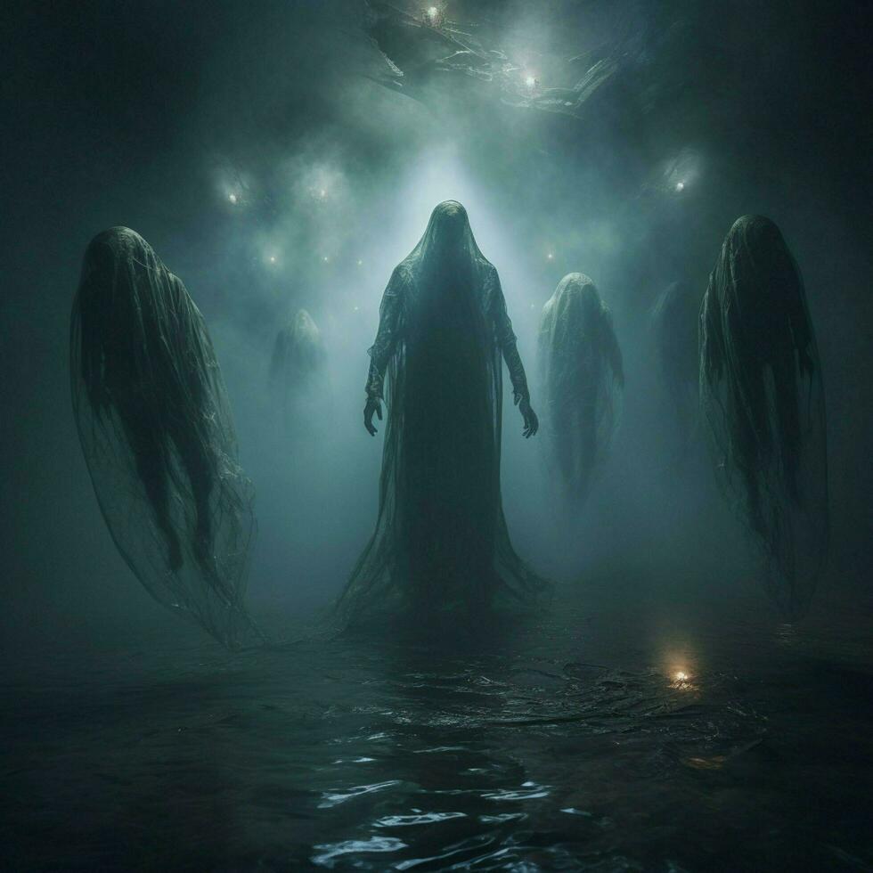 Floating apparitions high quality ultra hd 8k hdr photo