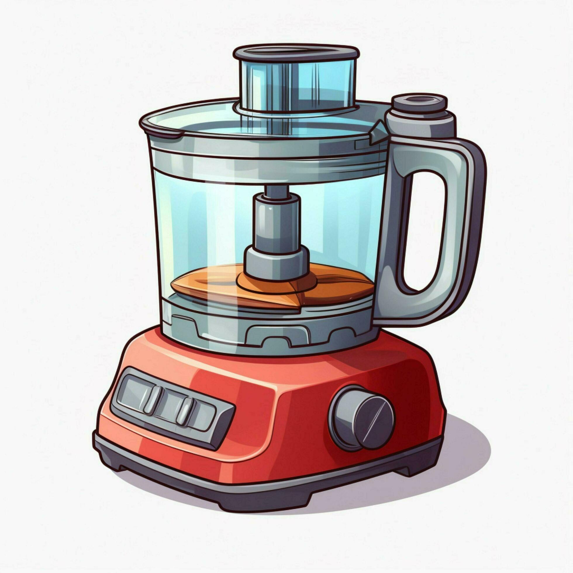 Food Processor 2d cartoon illustraton on white background 30687544