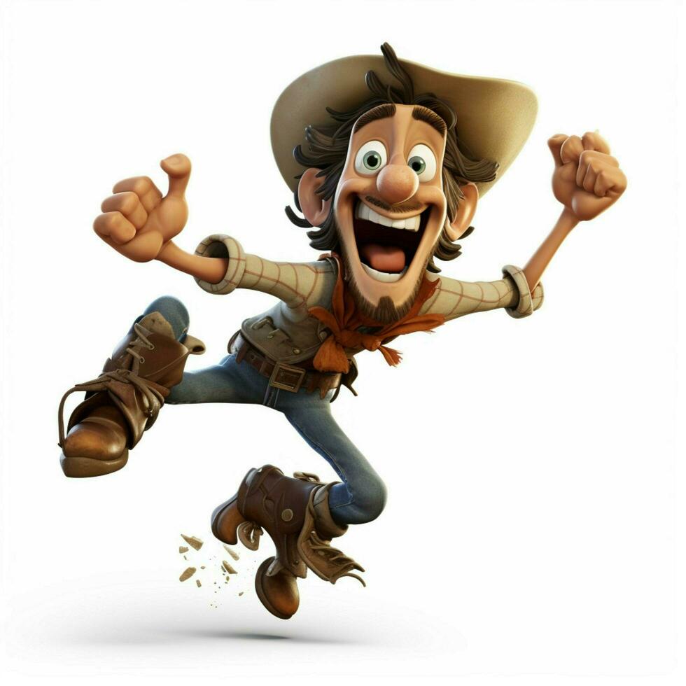 Gee-haw whammy diddle 2d cartoon illustraton on white back photo