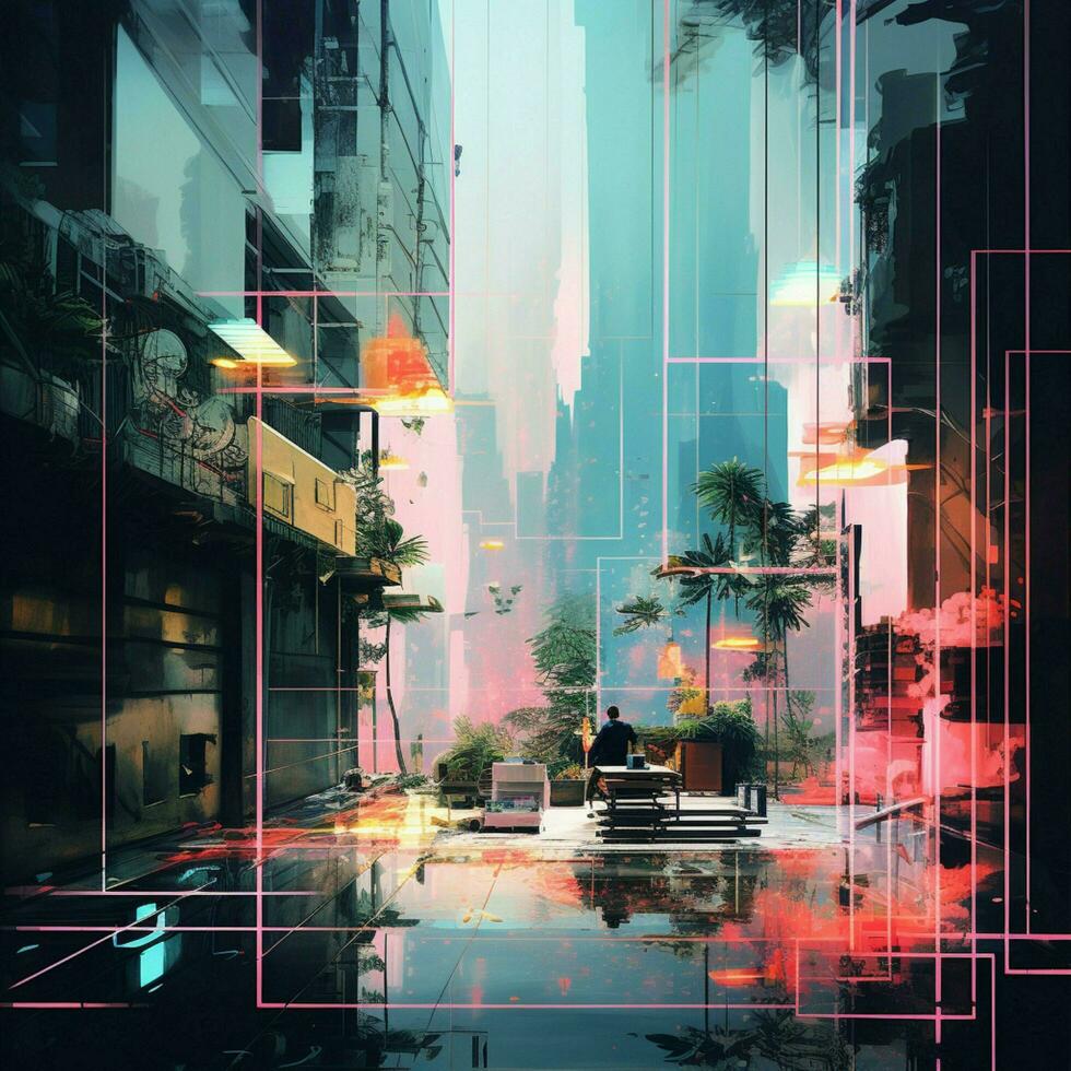 Glitches as a window into alternative artistic dimensions photo