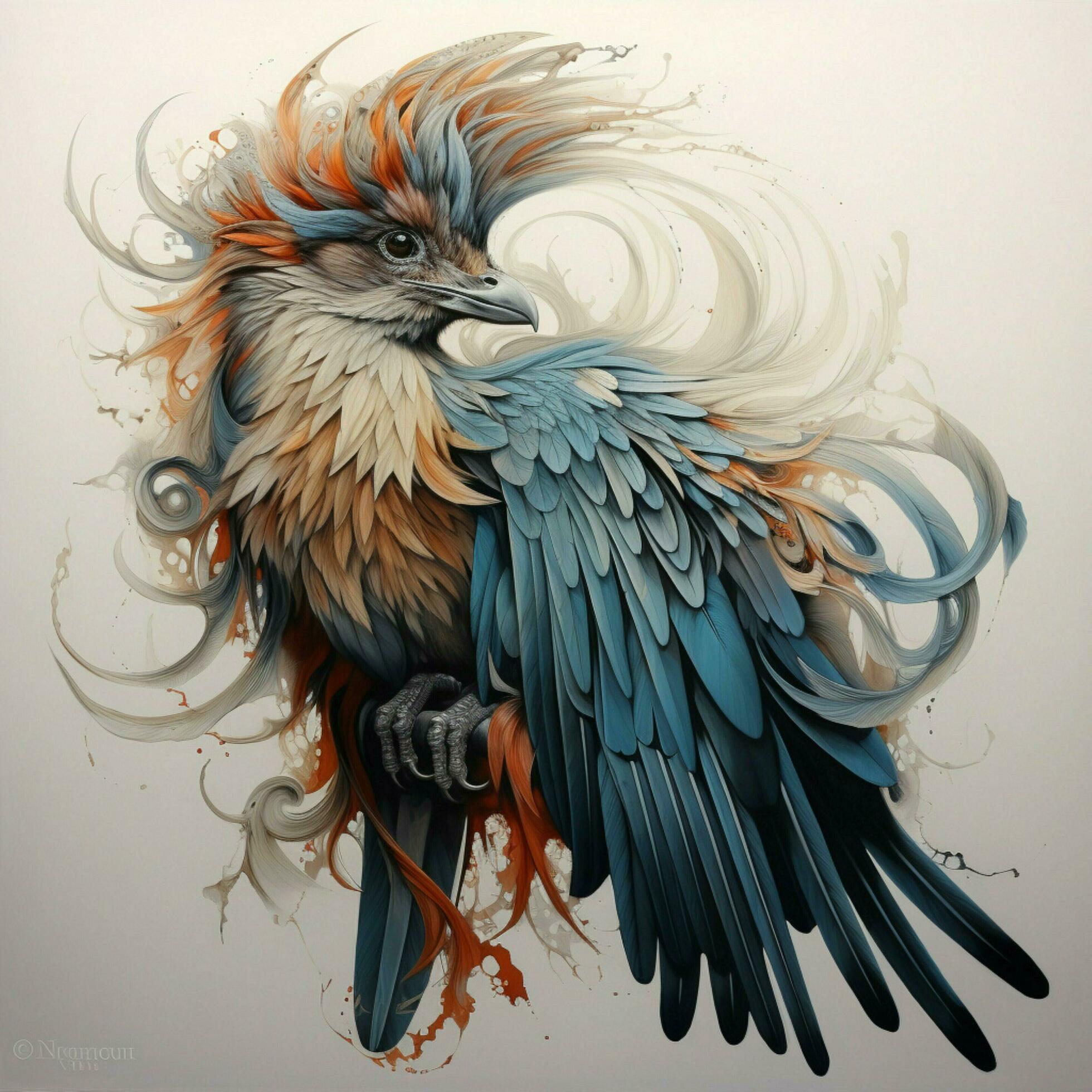 Graceful animals with feathers that soar 30687919 Stock Photo at Vecteezy