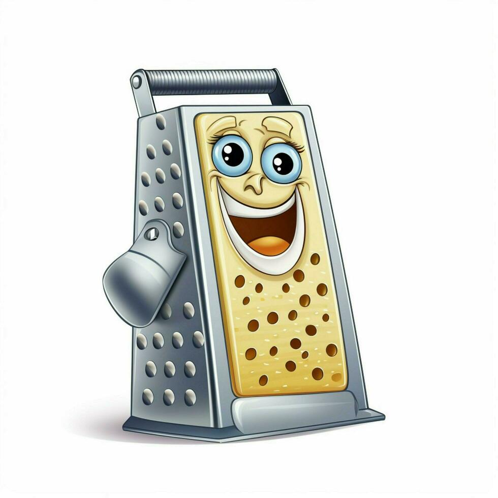 Grater 2d cartoon illustraton on white background high qua photo