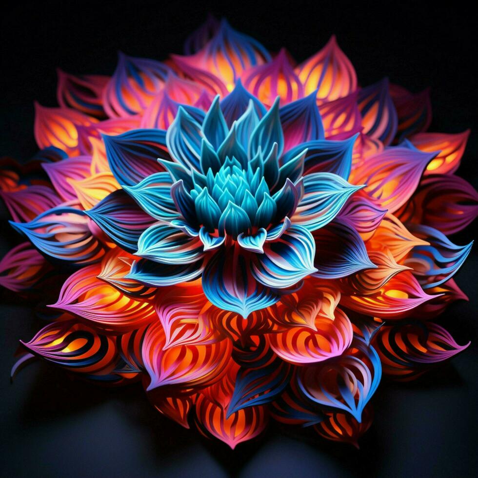 Hypnotic displays of dynamic fluorescence photo