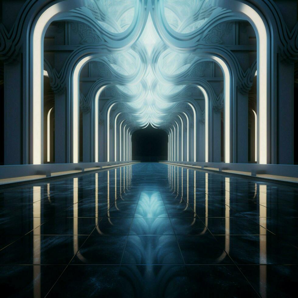 Illusory architecture high quality ultra hd 8k hdr photo