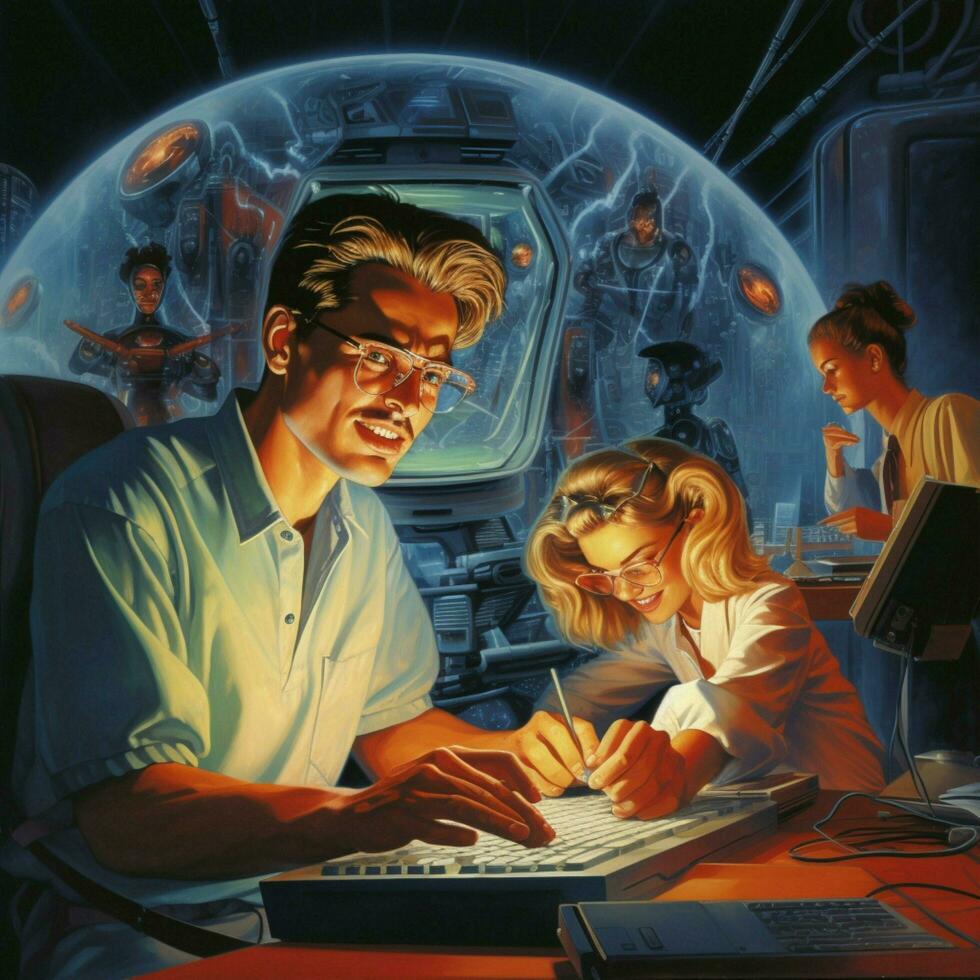 Illustrate the technological innovations and advancements photo