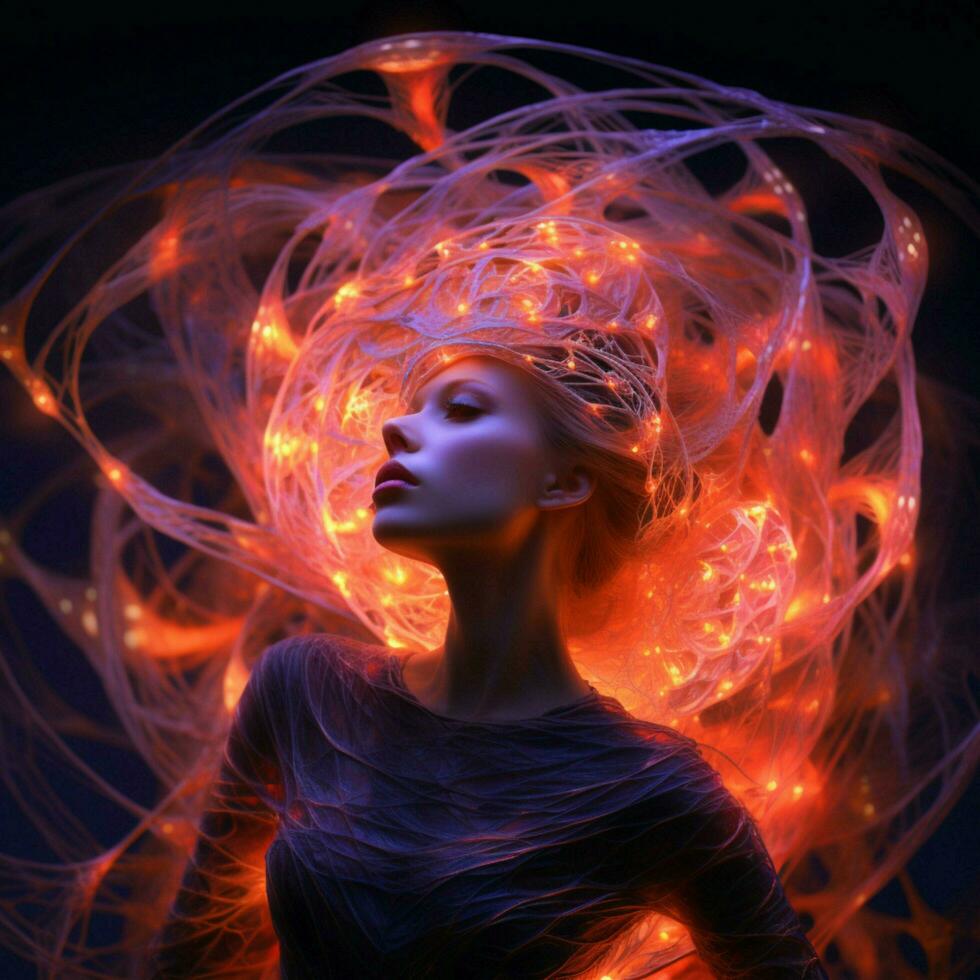 Luminous pulses of electrifying allure photo