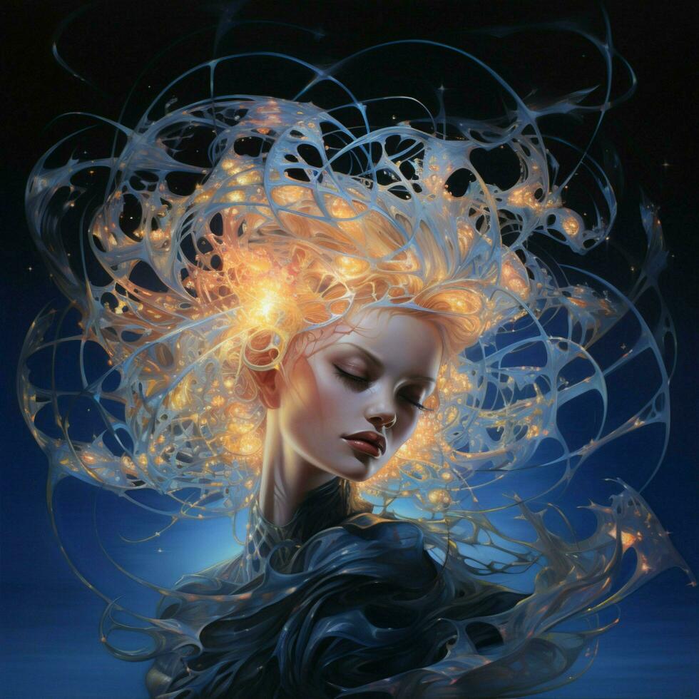 Luminous pulses of electrifying allure photo