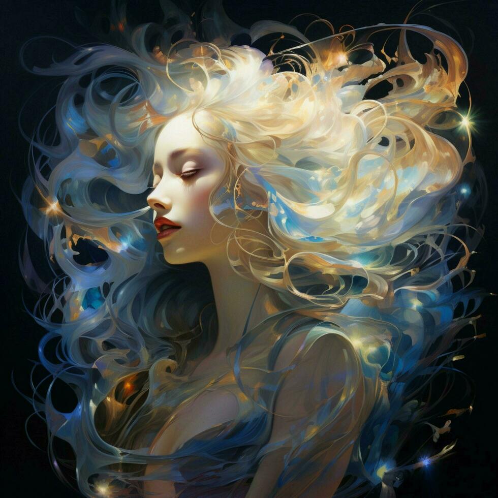 Luminous pulses of electrifying allure photo