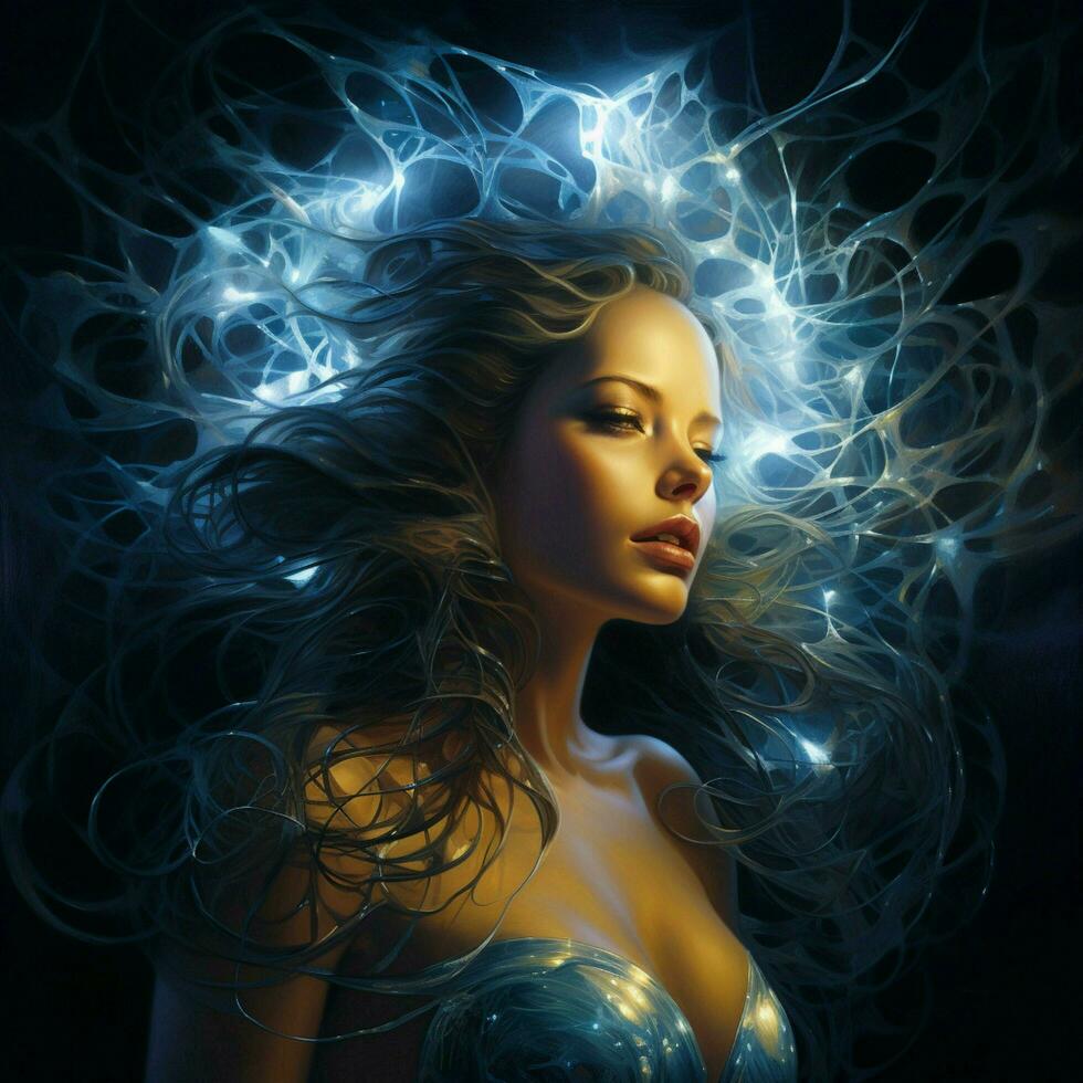 Luminous pulses of electrifying allure photo