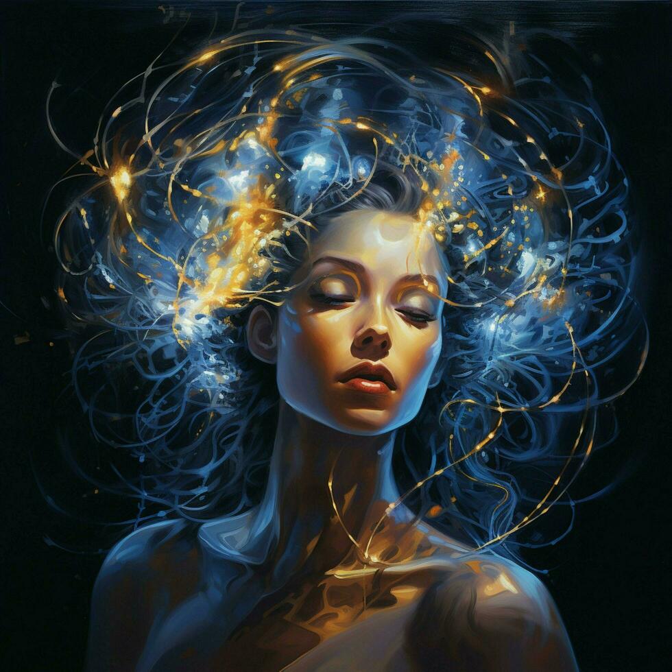 Luminous pulses of electrifying allure photo