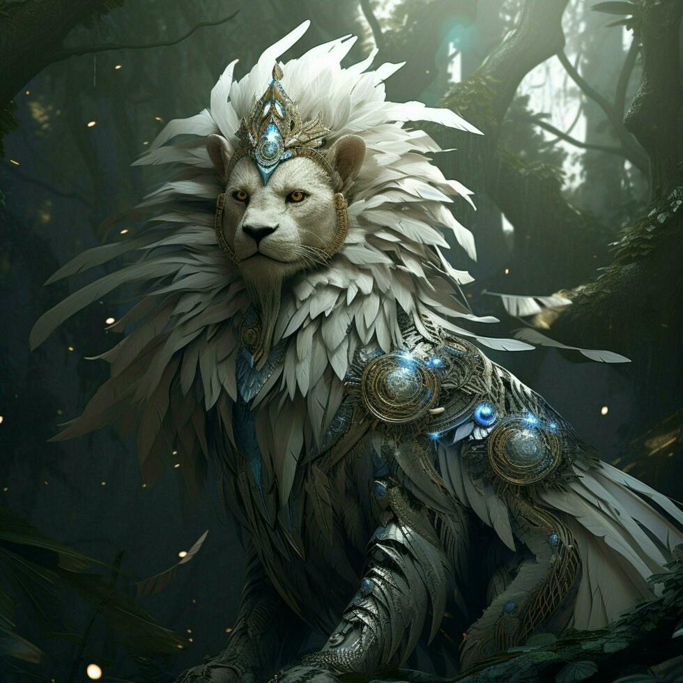 Majestic creatures with noble gazes photo