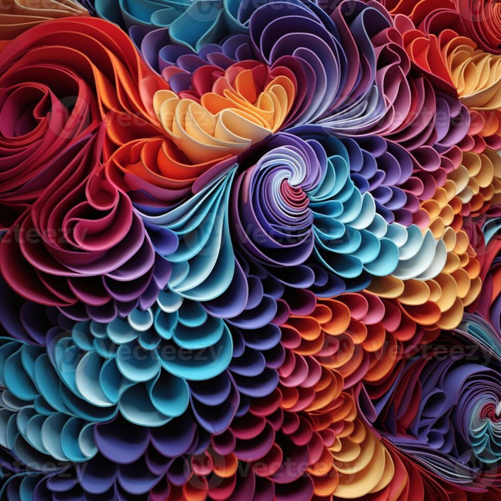 Mesmerizing patterns unfolding like an endless kaleidoscop photo
