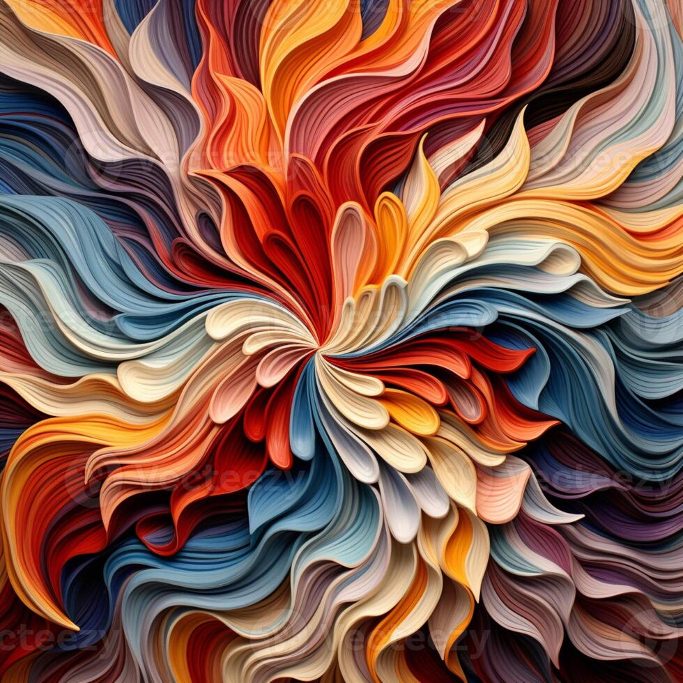 Mesmerizing patterns unfolding like an endless kaleidoscop photo