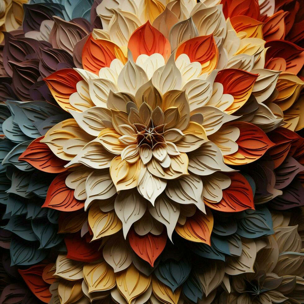Mesmerizing patterns unfolding like an endless kaleidoscop photo