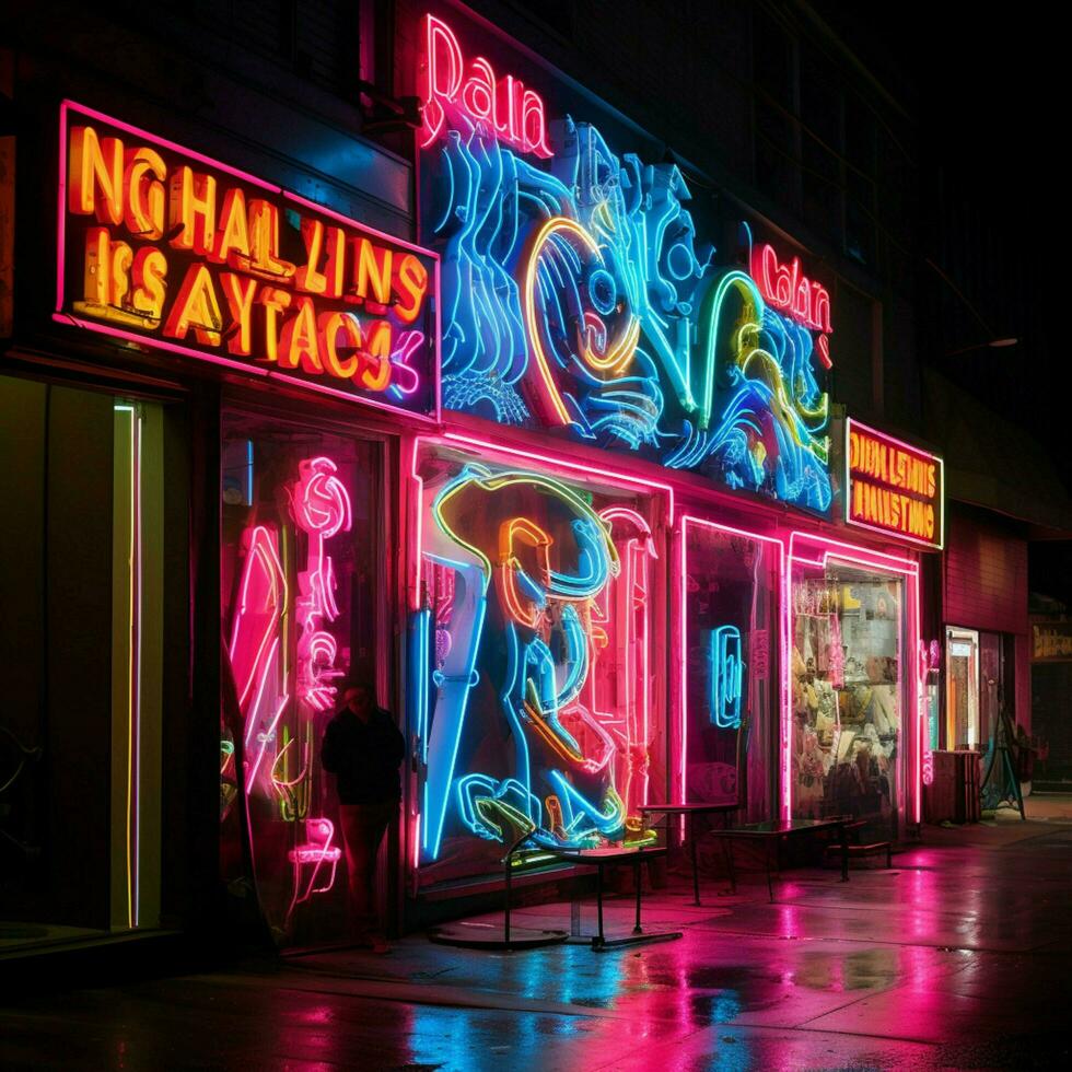 Miracles of neon brilliance photo