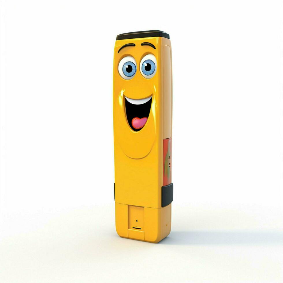 Pez dispenser 2d cartoon illustraton on white background h photo