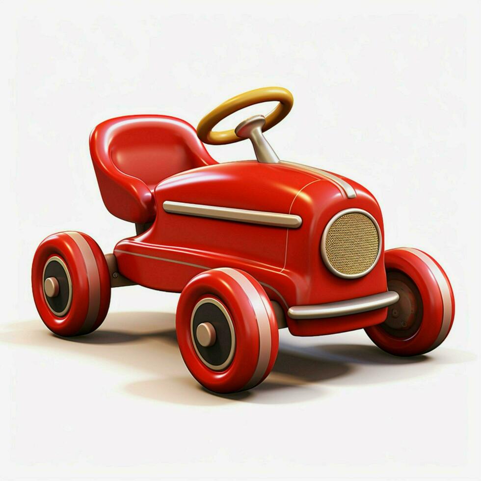 Radio Flyer 2d cartoon illustraton on white background hig photo