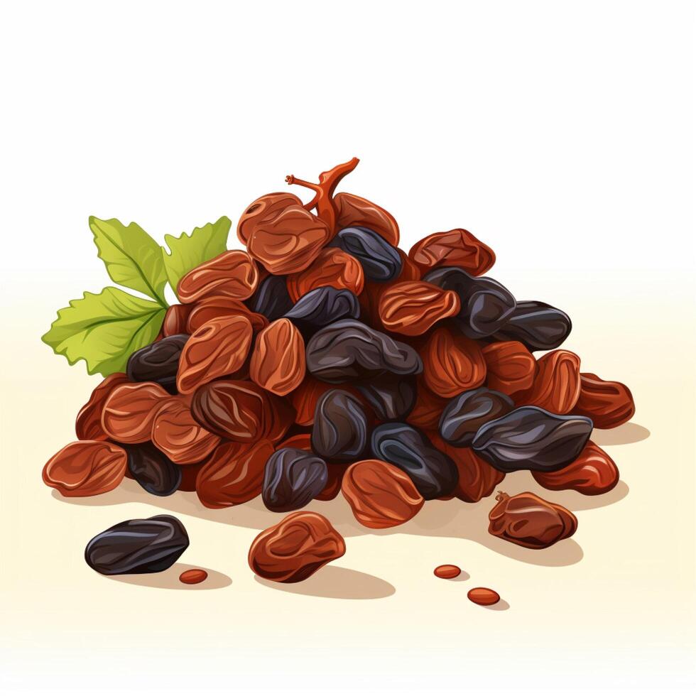 Raisins 2d vector illustration cartoon in white background 30691888