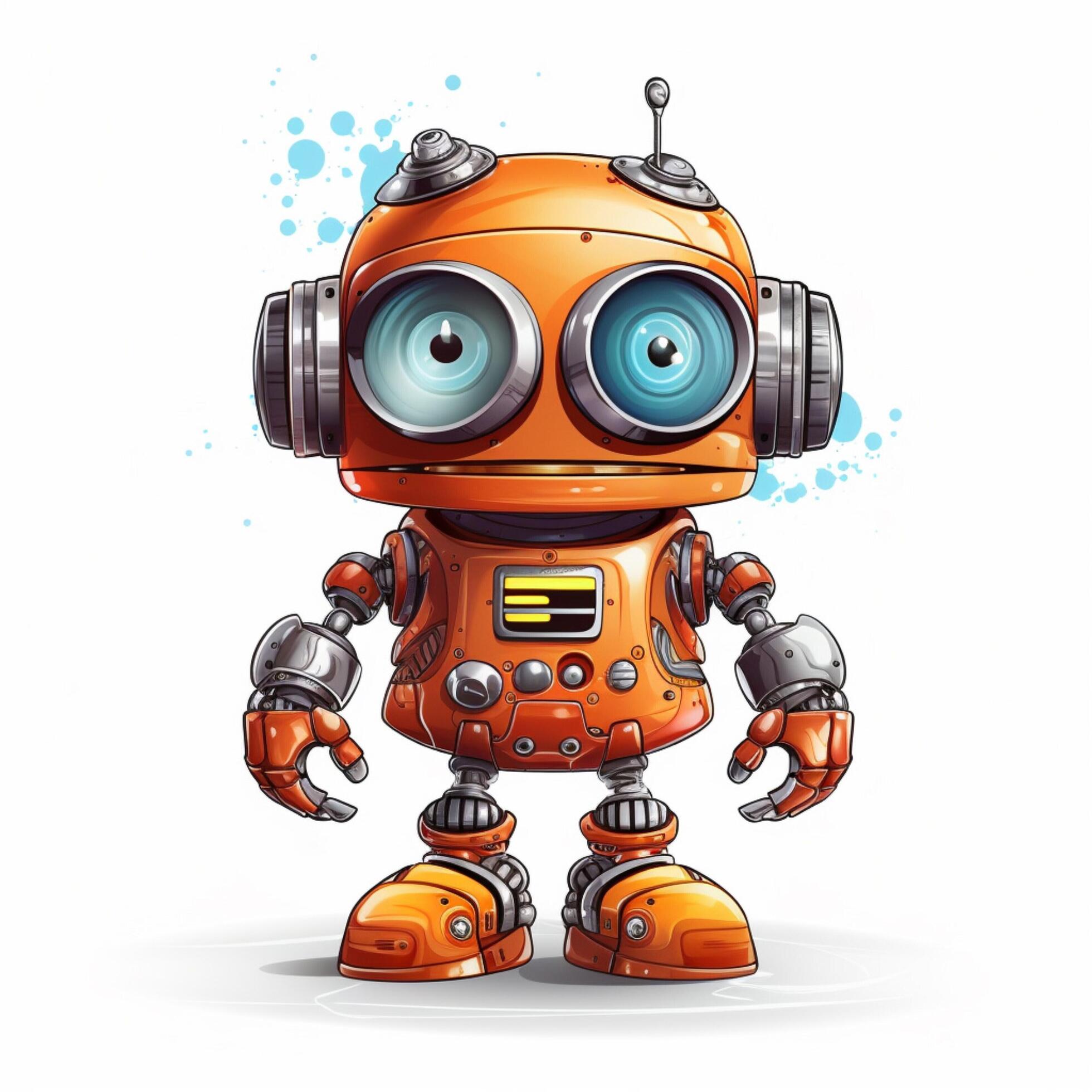 Robot kit 2d cartoon illustraton on white background high 30692087 ...