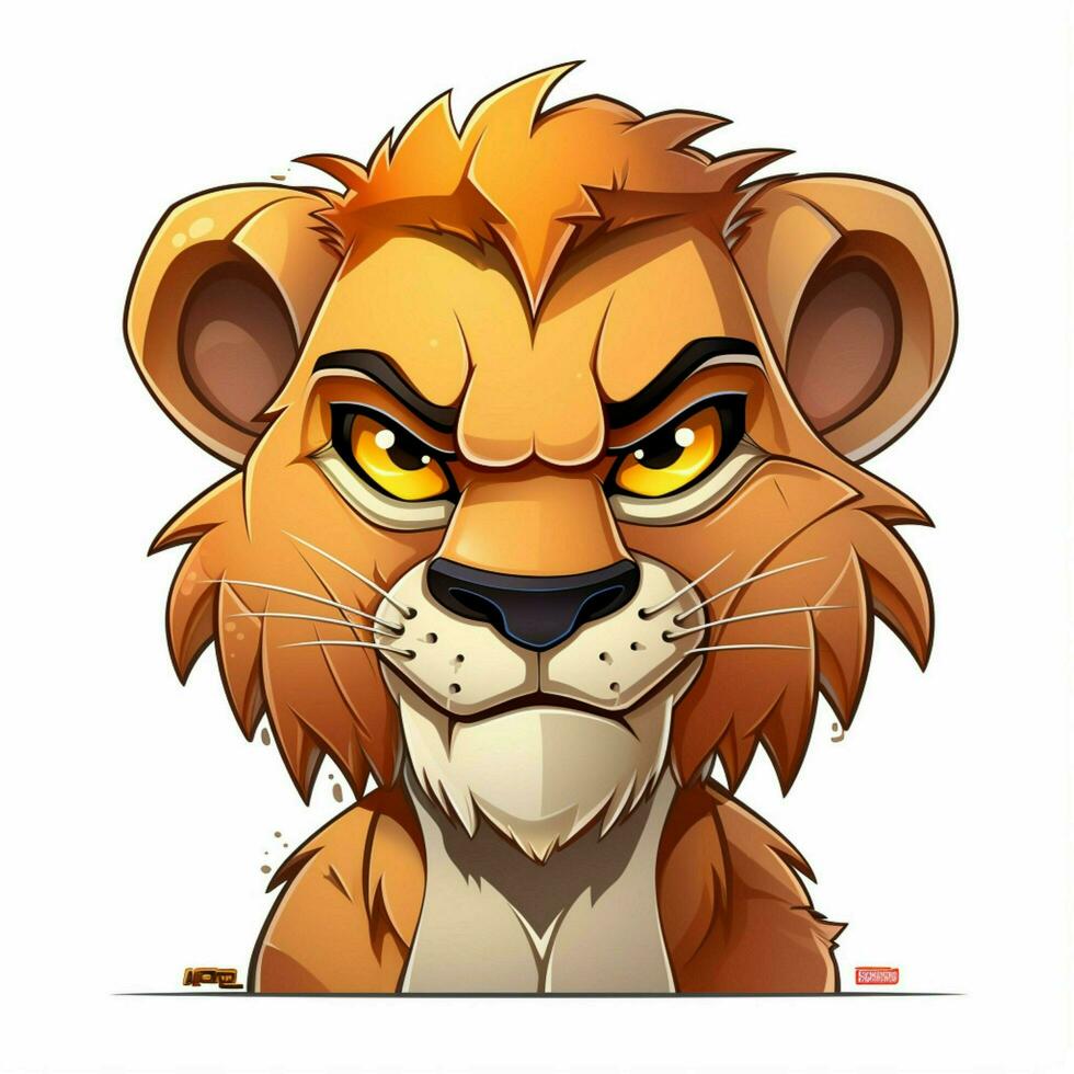 Scar 2d cartoon vector illustration on white background hi photo