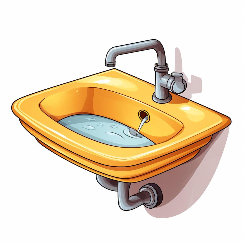 Sink 2d cartoon illustraton on white background high quali 30692743 Stock  Photo at Vecteezy