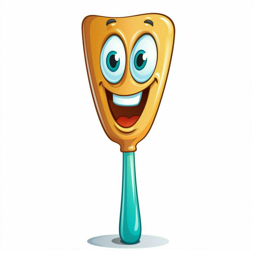 Spatula 2d cartoon illustraton on white background high qu photo