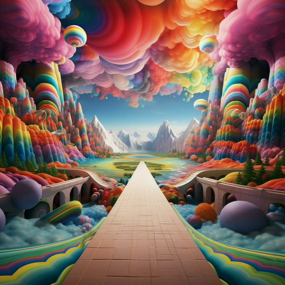 Synesthetic experiences bridging sound and color in perfec photo
