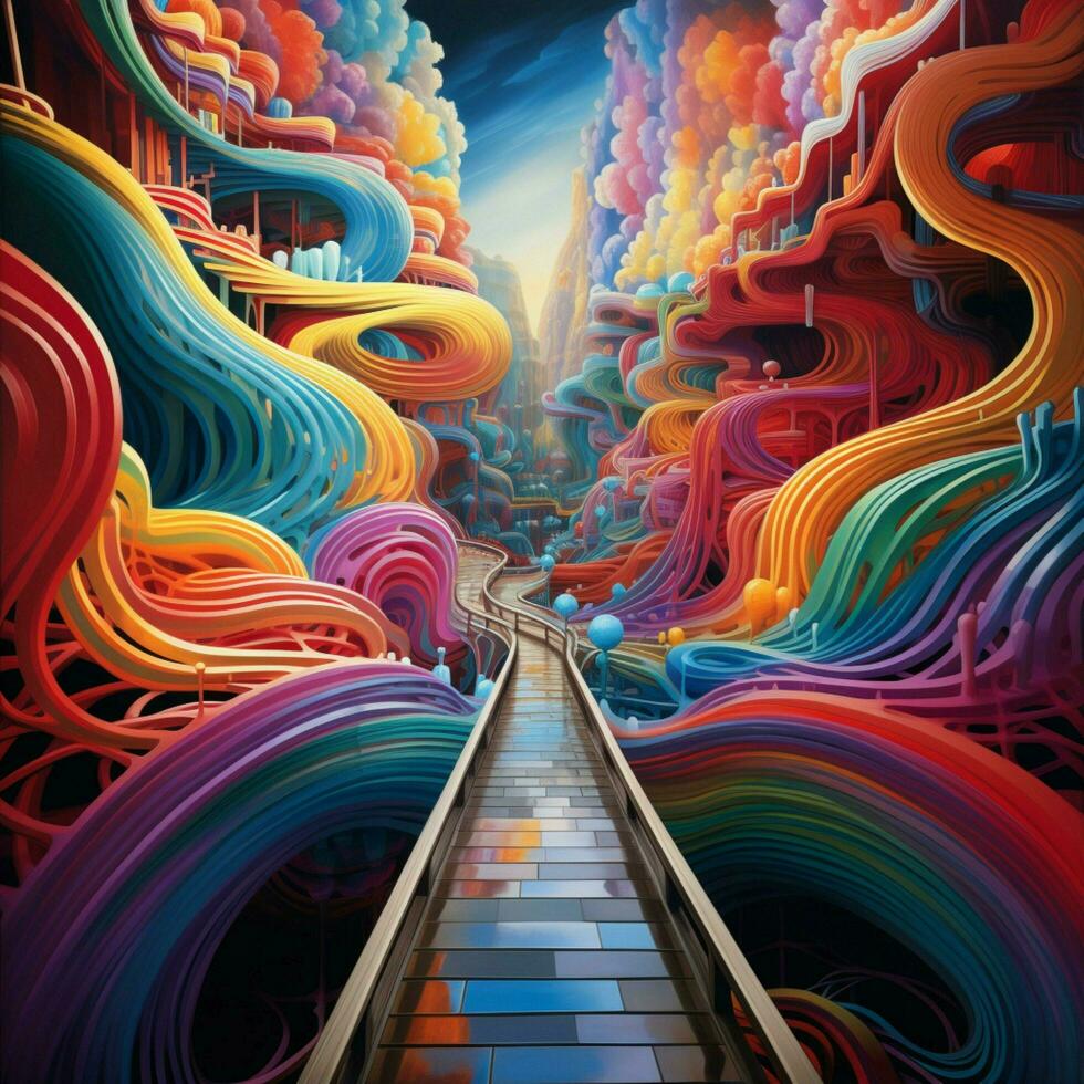 Synesthetic experiences bridging sound and color in perfec photo