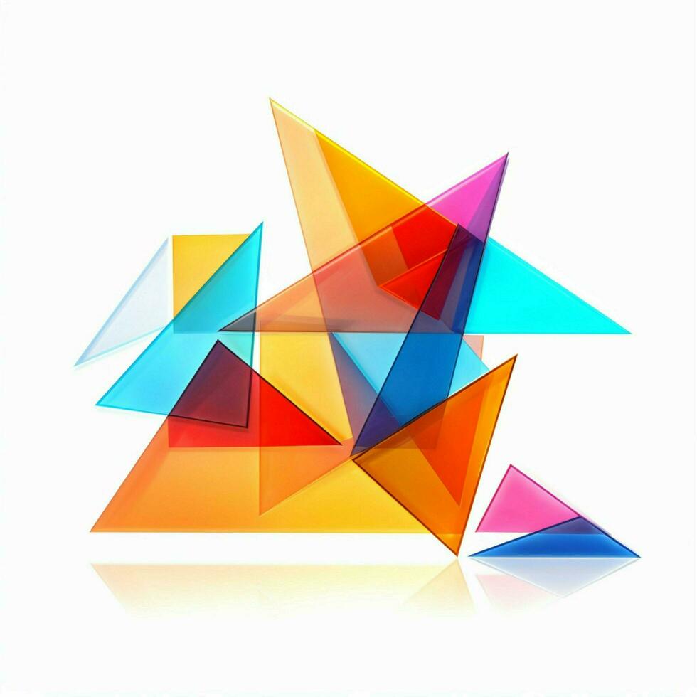 Tangrams 2d cartoon illustraton on white background high q photo