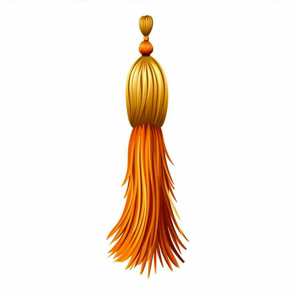 Tassel 2d cartoon vector illustration on white background photo