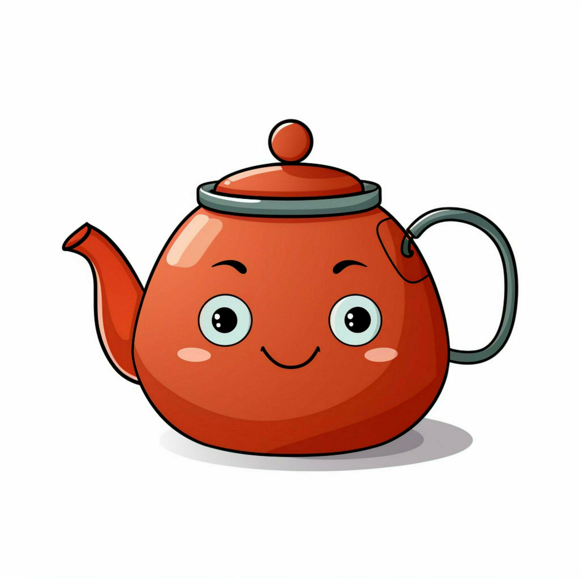 Teapot 2d cartoon vector illustration on white background 30693654 ...