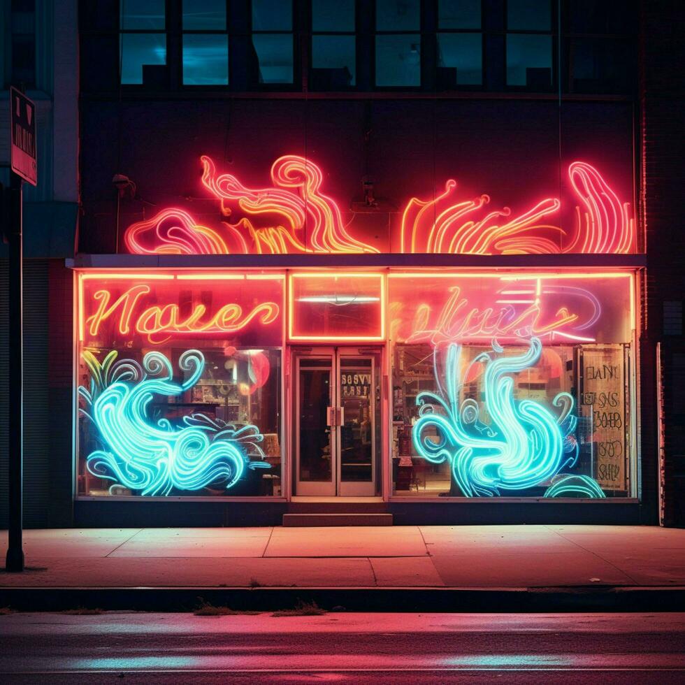 The allure of neons glowing allure photo