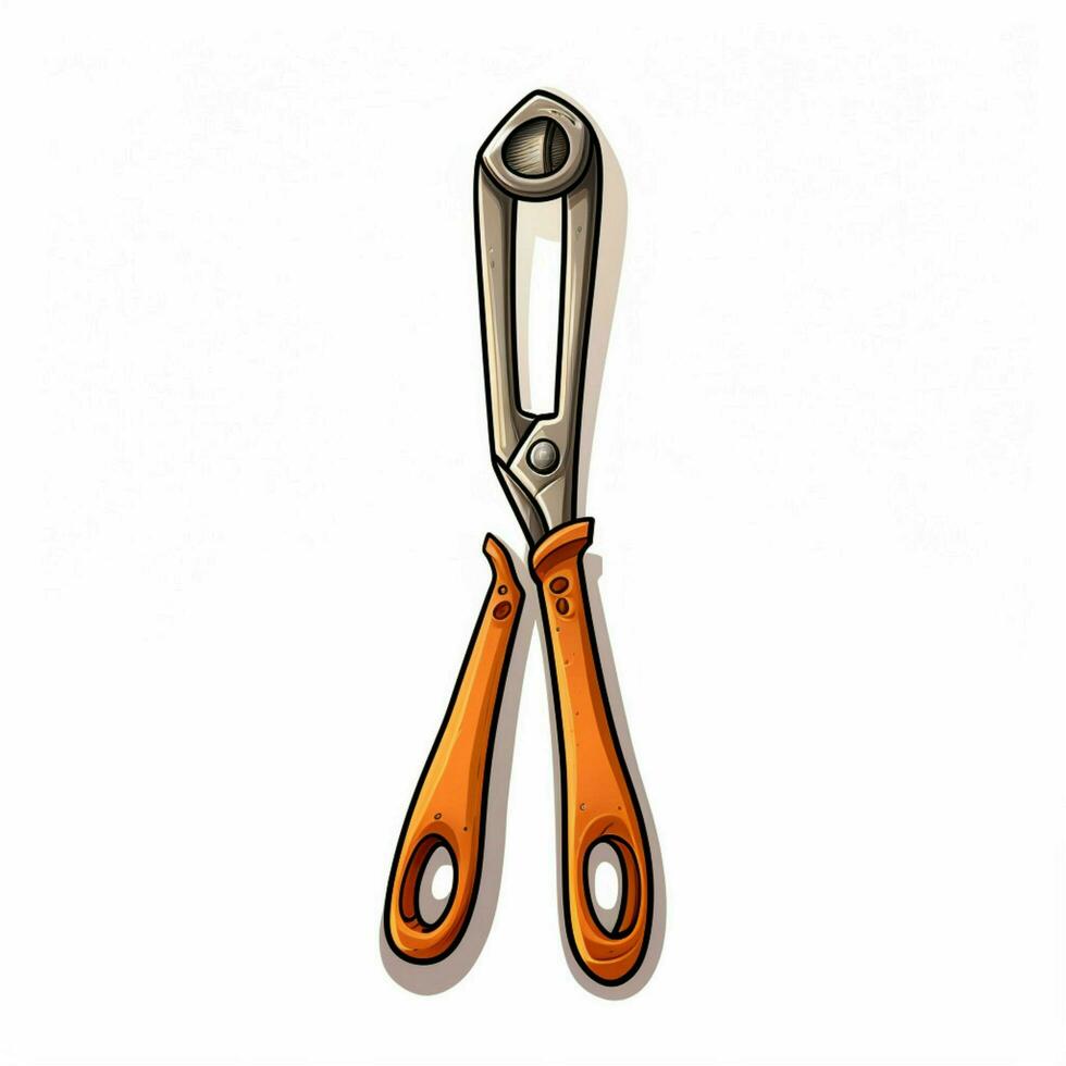 Tongs 2d cartoon illustraton on white background high qual photo