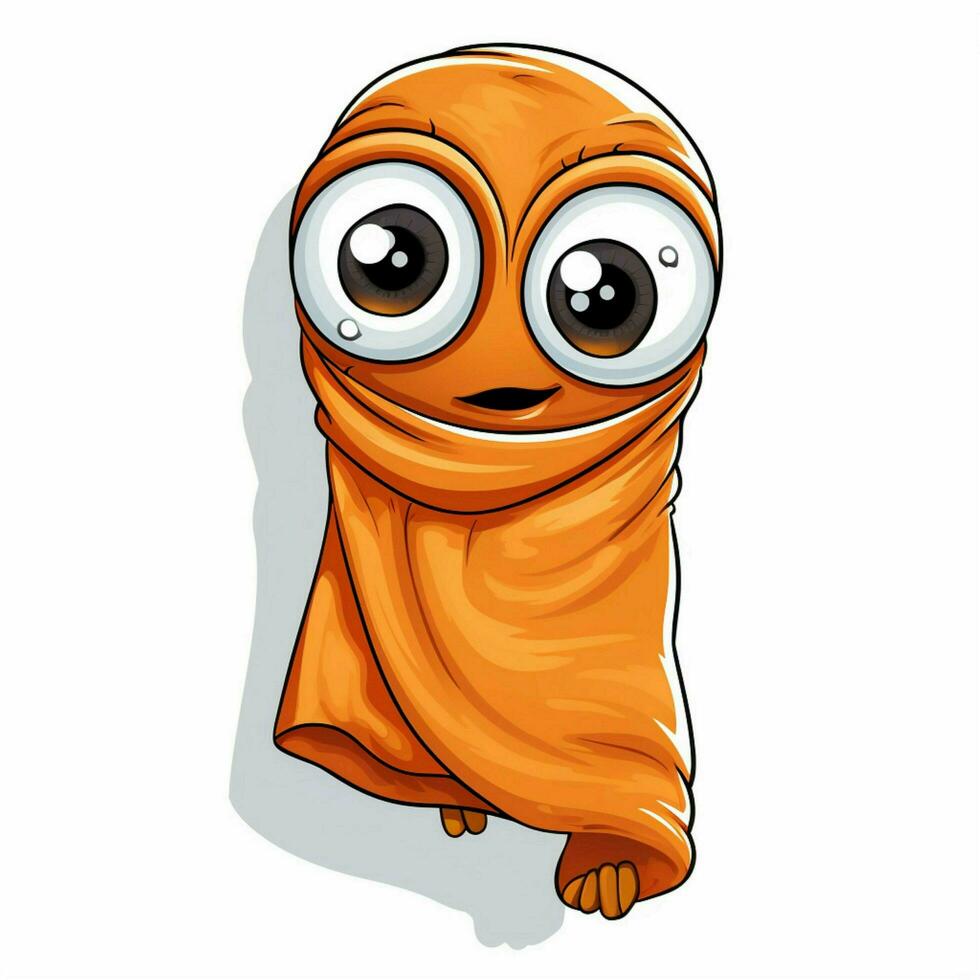 Towel 2d cartoon vector illustration on white background h photo