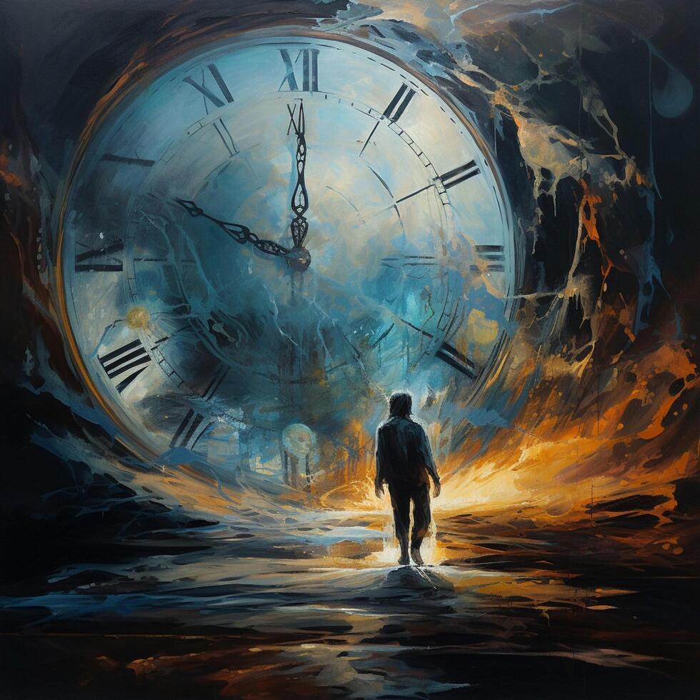 Transcending boundaries of time and space with a single br 30694617 Stock Photo at Vecteezy