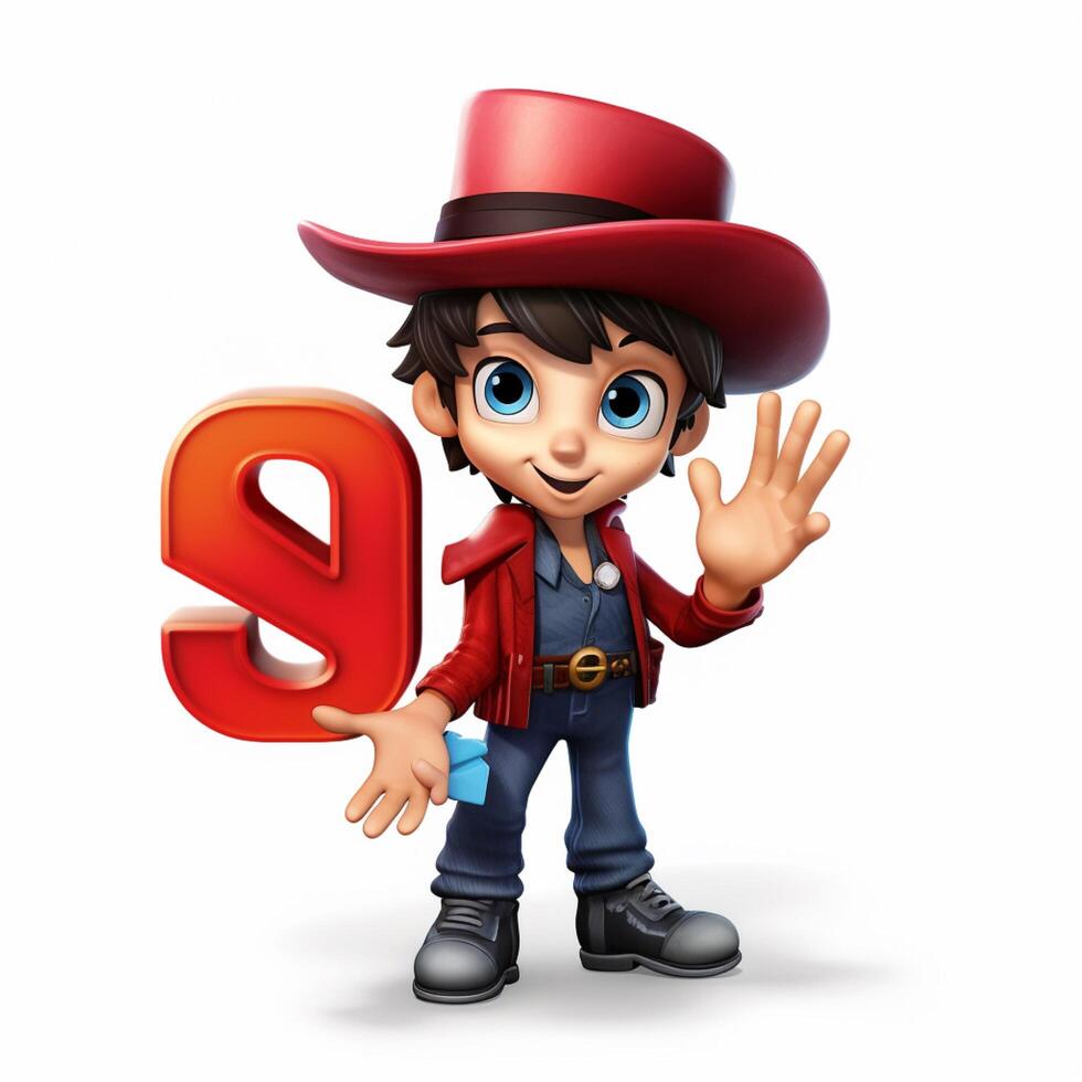 Uno 2d cartoon illustraton on white background high qualit 30694914