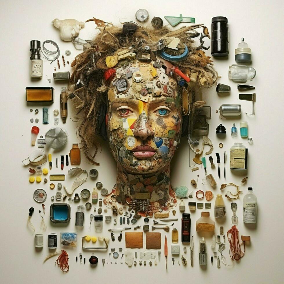 Use found objects to create a visual representation of you photo
